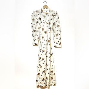 Vintage | Floral Halter Dress and Shawl